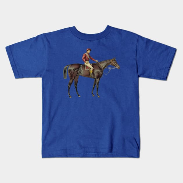 Grand Racer Kingston - Vintage Horse Racing Kids T-Shirt by warishellstore